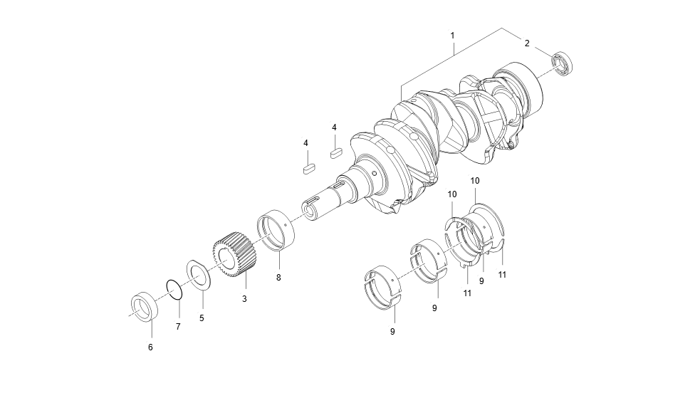 EA1-G121007 CRANK SHAFT GROUP