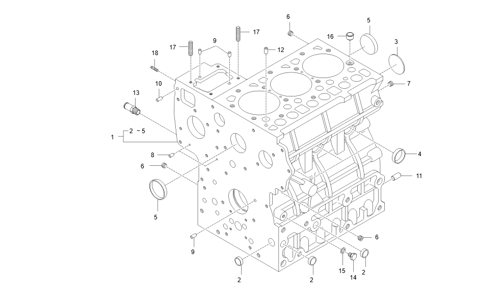 EA1-G111003 CYLINDER BLOCK GROUP