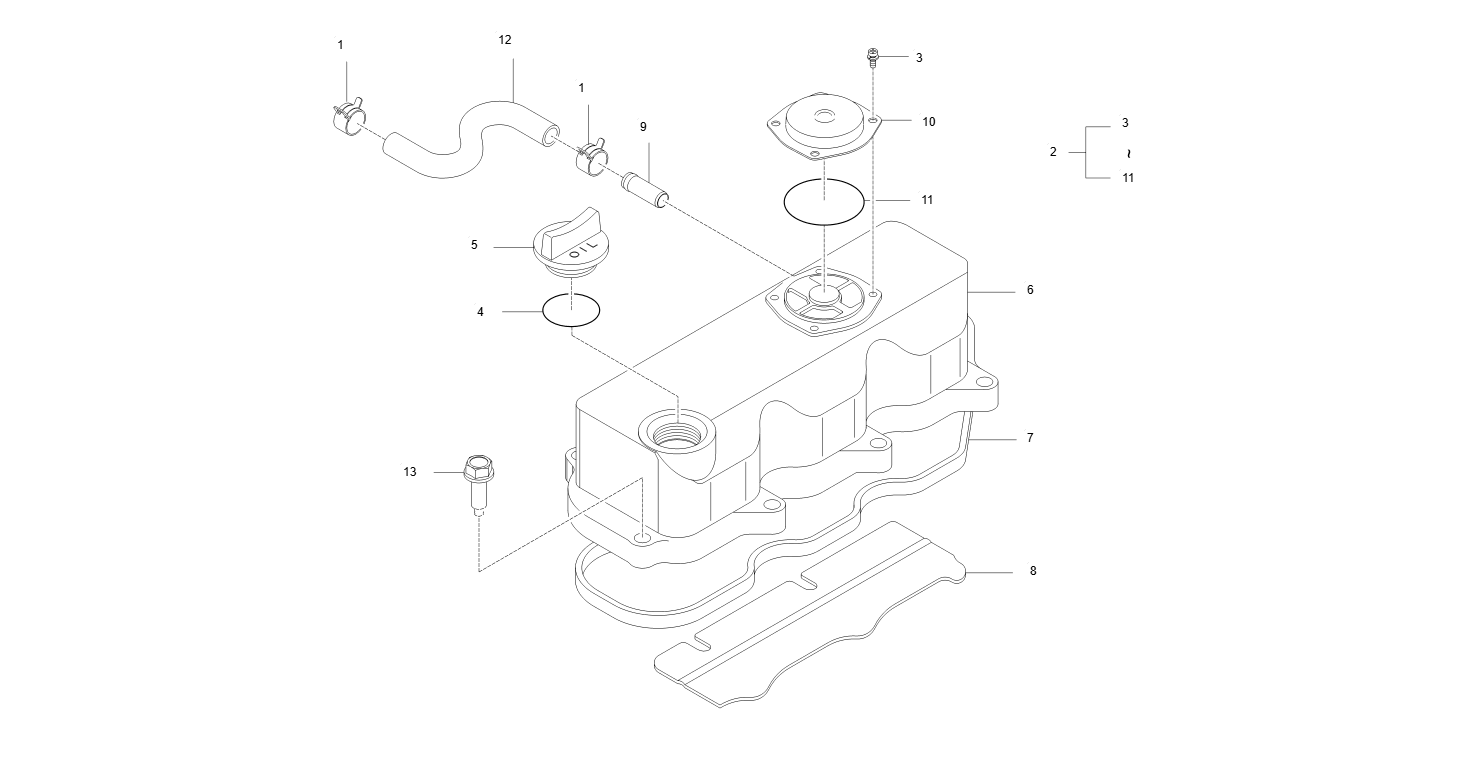 EA1-G116002 CYLINDER HEAD COVER GROUP