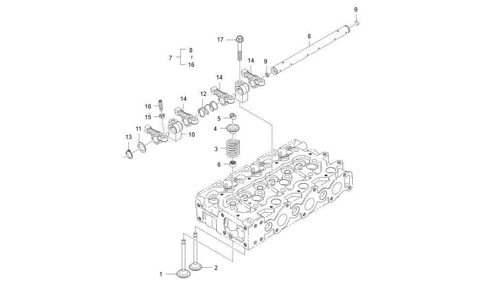 EA1-G125007 ROCKER ARM_VALVE GROUP