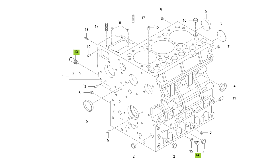EA1-G111003-CYLINDER BLOCK GROUP