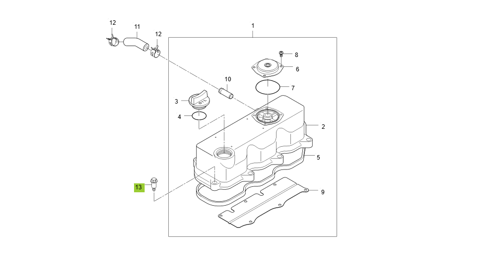 EA1-G116005-CYLINDER HEAD COVER GROUP