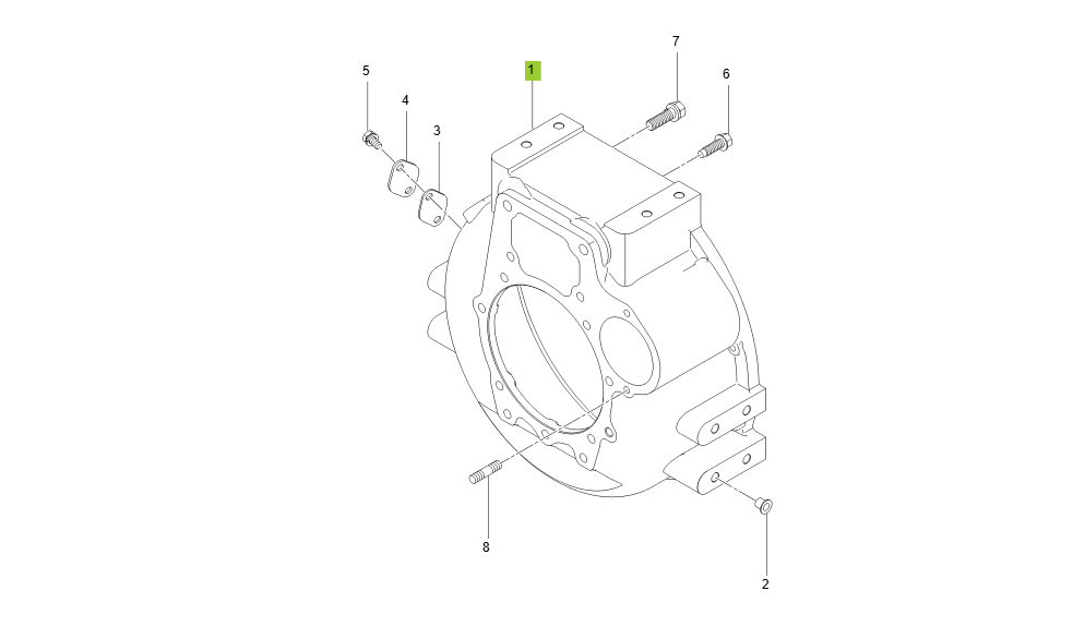 EA1-G117005-FLYWHEEL HOUSING GROUP