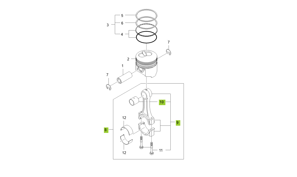 EA1-G122002-PISTON_CONNECTING ROD GROUP