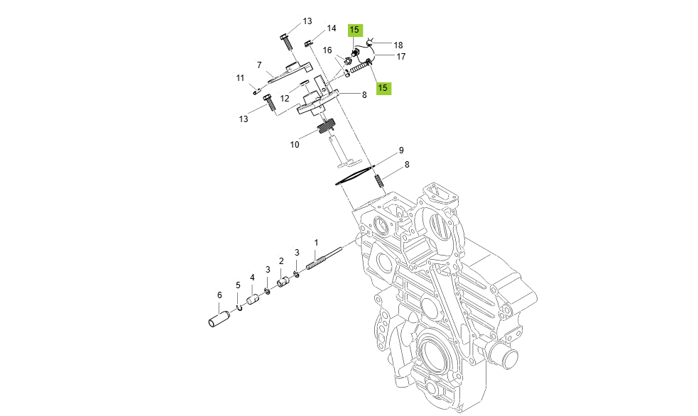 EA1-G153006-SPEED CONTROL LEVER GROUP
