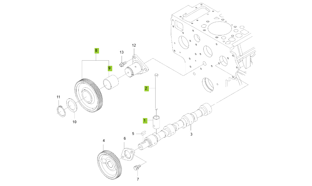 3B183LW-E100-CAMSHAFT GROUP