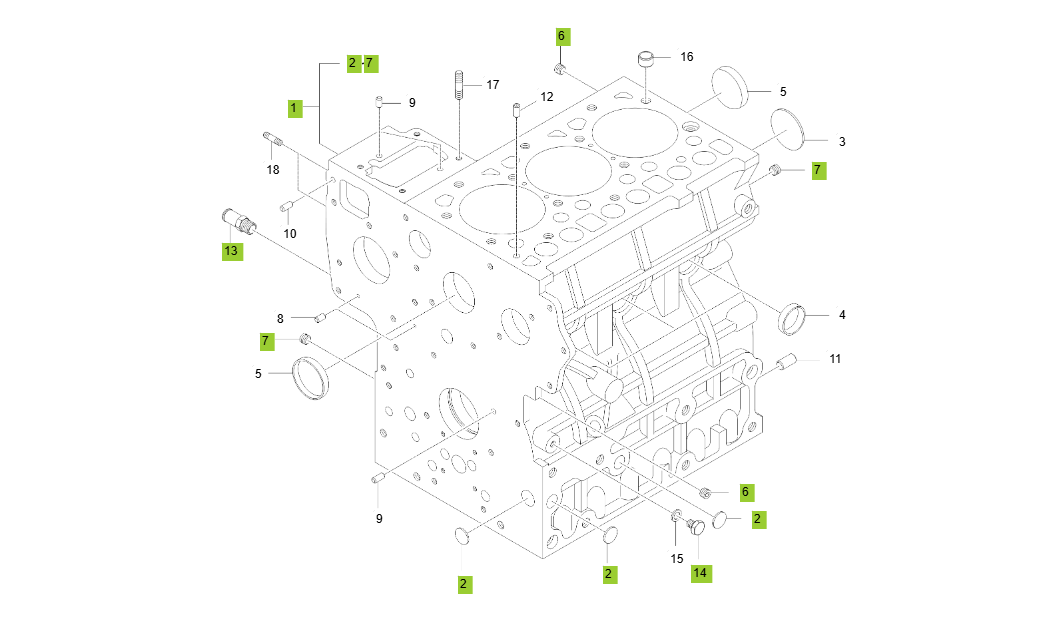 EB1-G111001-CYLINDER BLOCK GROUP