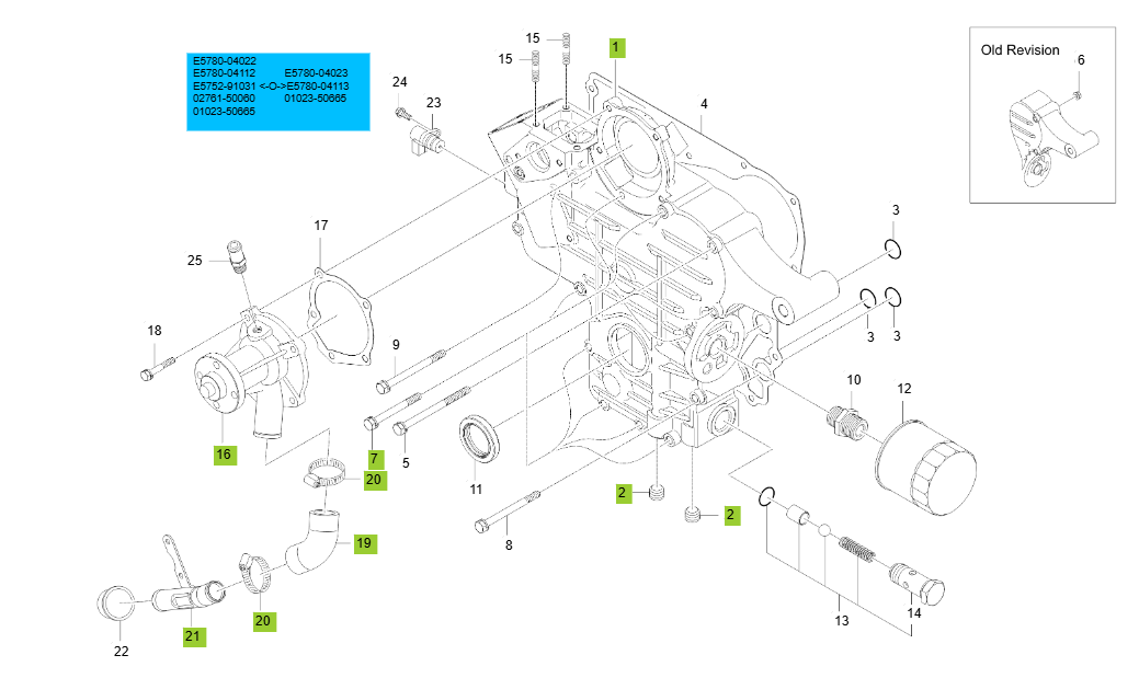 3C100LF-E040-GEAR CASE GROUP