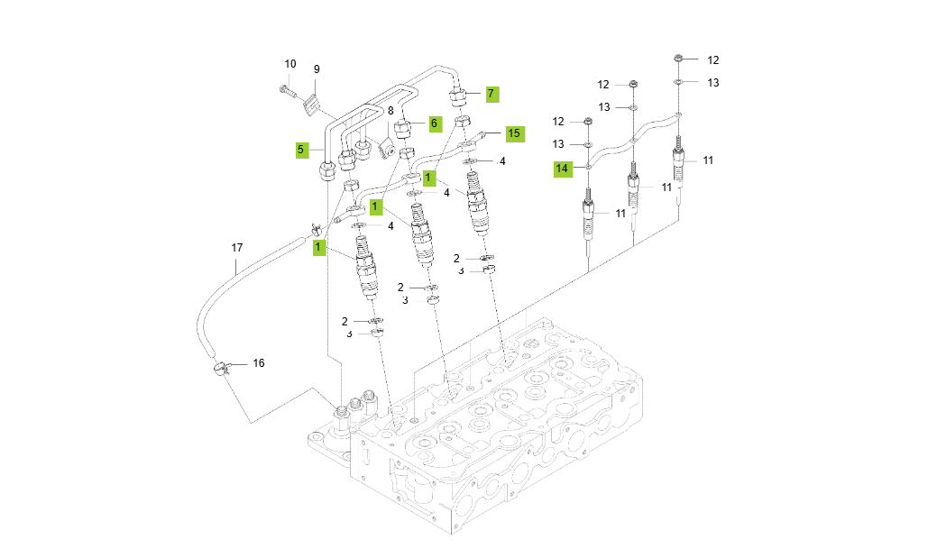 3C100LWU-E130-NOZZLE HOLDER GROUP