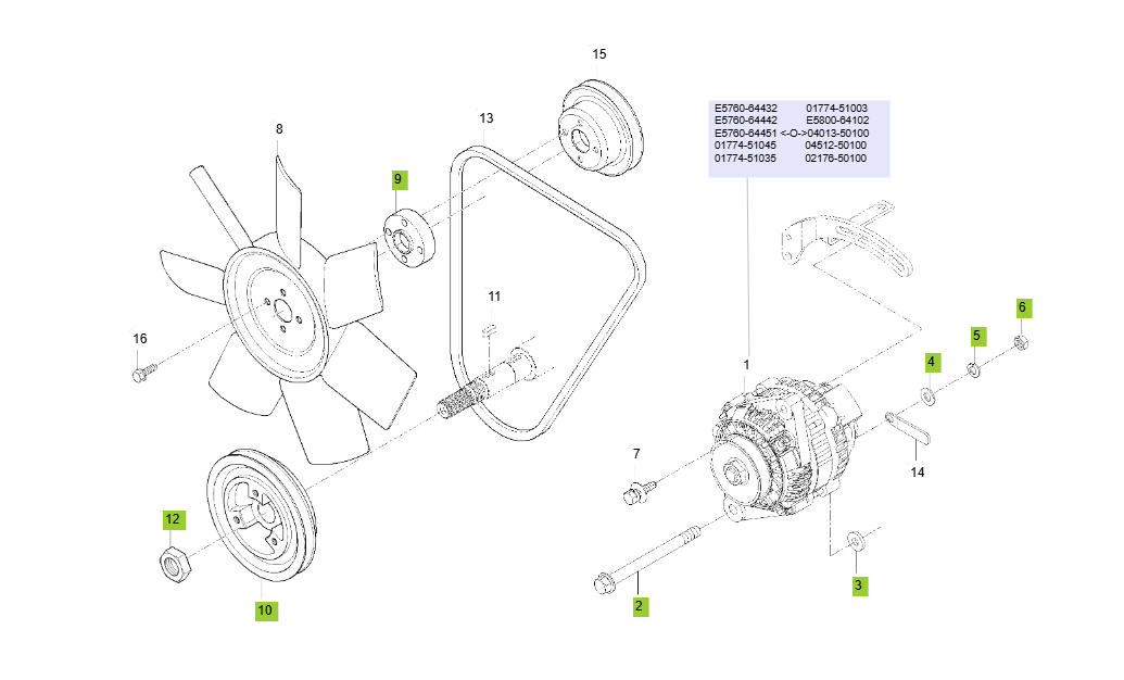 3C100LWS-E200 ALTERNATOR GROUP