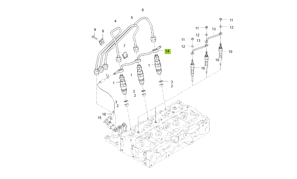3C100A-E130 NOZZLE HOLDER GROUP