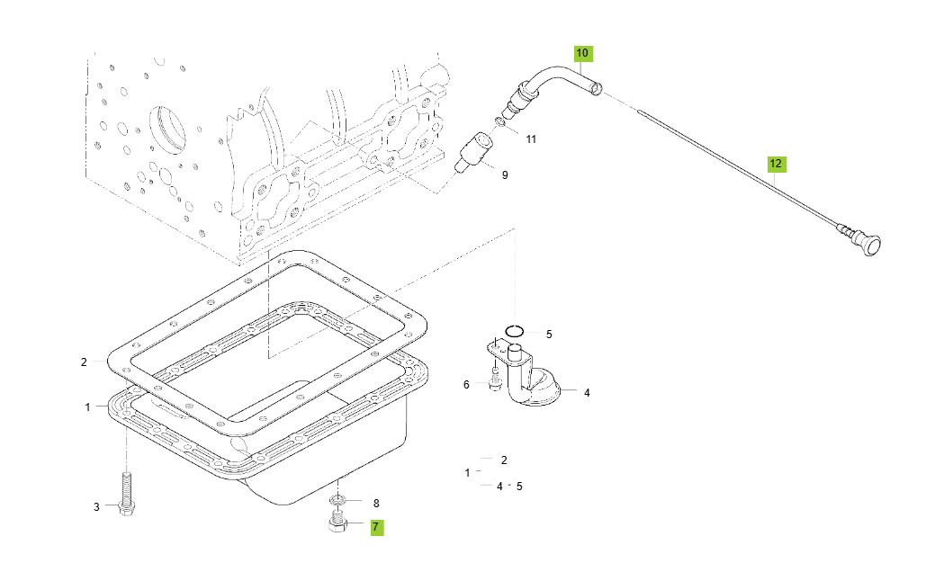 3C100LW-C-E020 OIL PAN GROUP