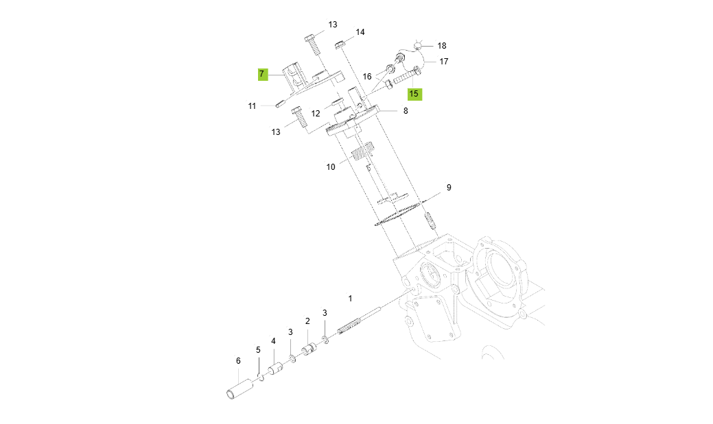3C100A-E150 SPEED CONTROL LEVER GROUP