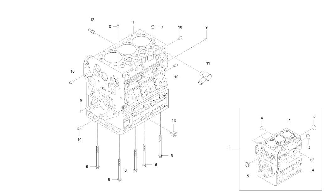EH3-G111003-CYLINDER BLOCK GROUP