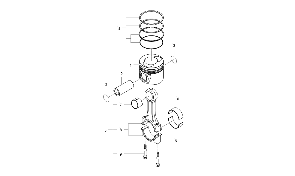 EH3-G122001-PISTON_CONNECTING ROD GROUP