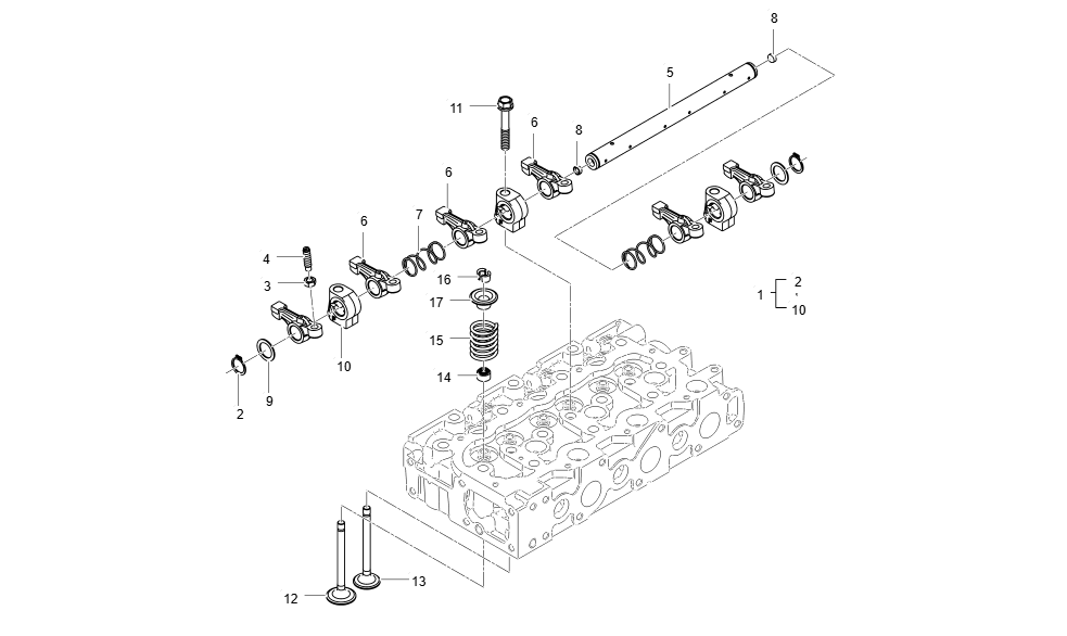 EH3-G125001-ROCKER ARM_VALVE GROUP