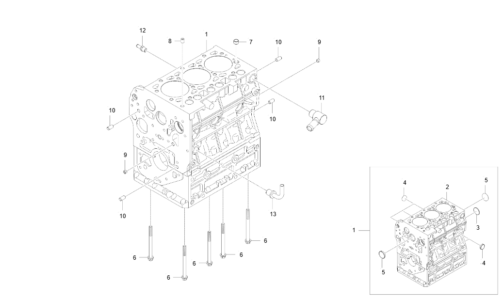 EH2-G111003-CYLINDER BLOCK GROUP