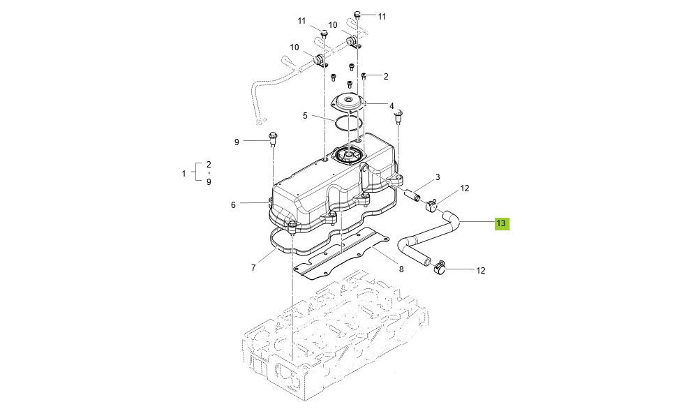 EH2-G116004-CYLINDER HEAD COVER GROUP
