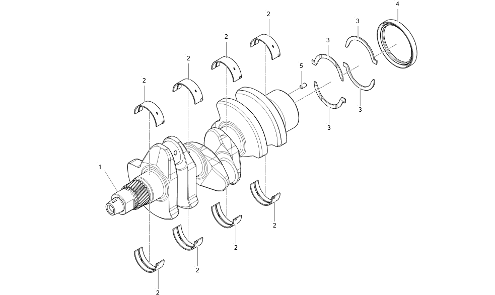 EL1-G121001 CRANK SHAFT GROUP