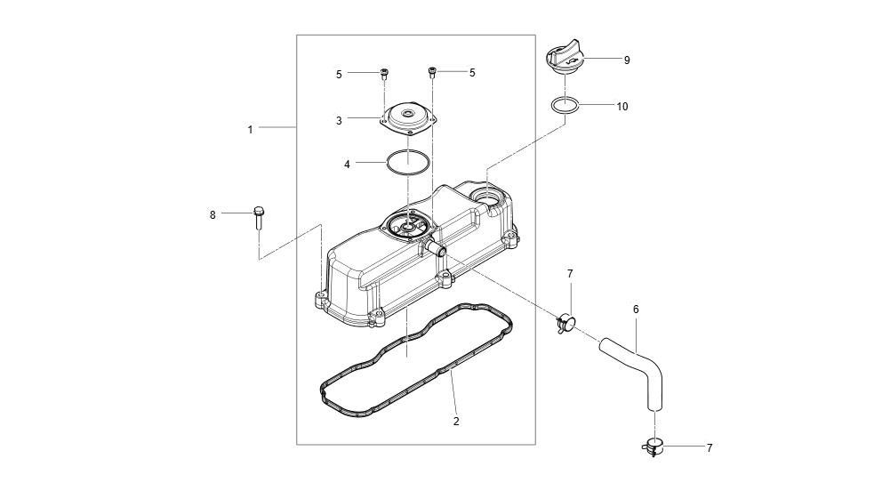 EL1-G116001 CYLINDER HEAD COVER GROUP