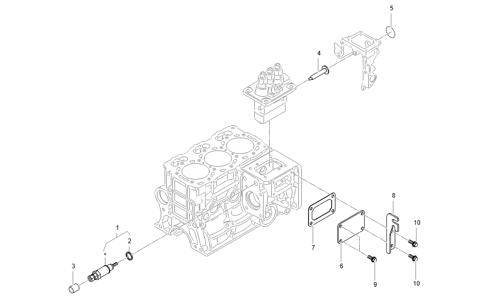 EL1-G154001 ENGINE STOP LEVER GROUP