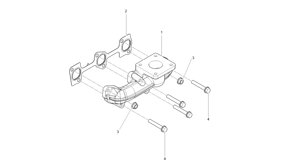 EL1-G133001 EXHAUST MANIFOLD GROUP