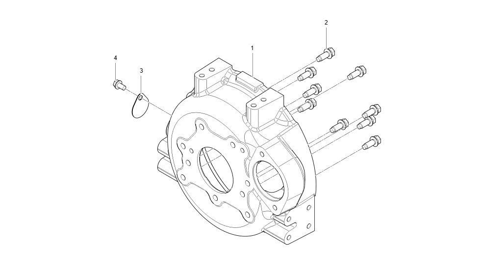 EL1-G117002 FLYWHEEL HOUSING GROUP