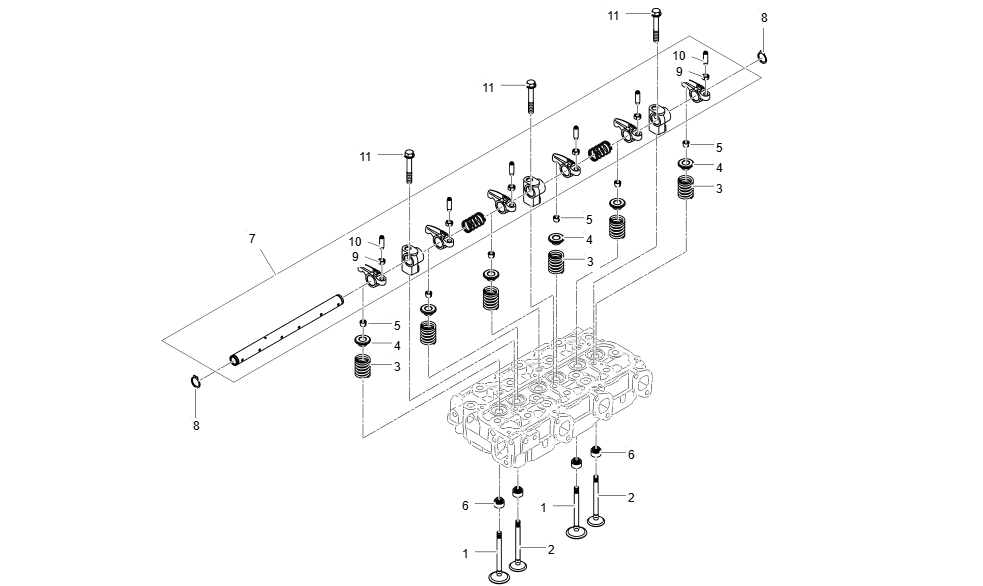 EL1-G125001 ROCKER ARM_VALVE GROUP