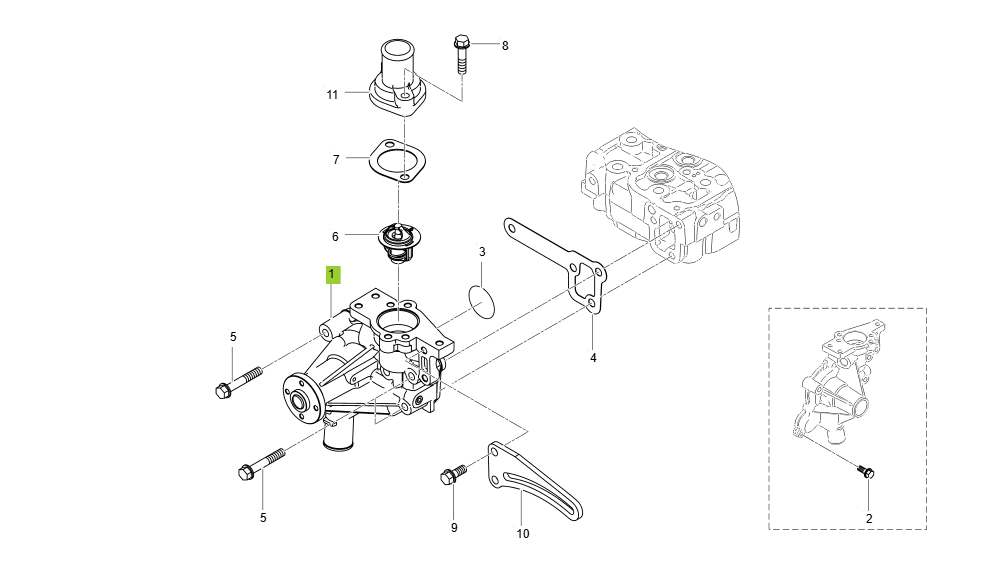 EL1-G163001 WATER PUMP GROUP