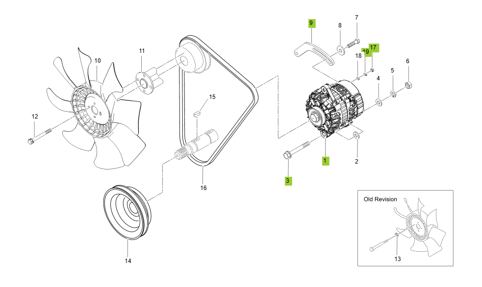 4B243LX-E200-ALTERNATOR GROUP