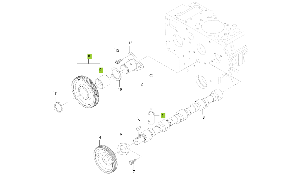 4B243LW-E100-CAMSHAFT GROUP