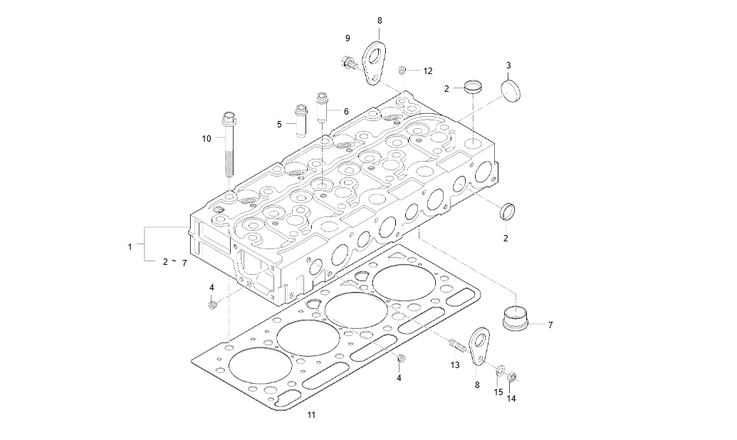 B243LW-E030-CYLINDER HEAD GROUP