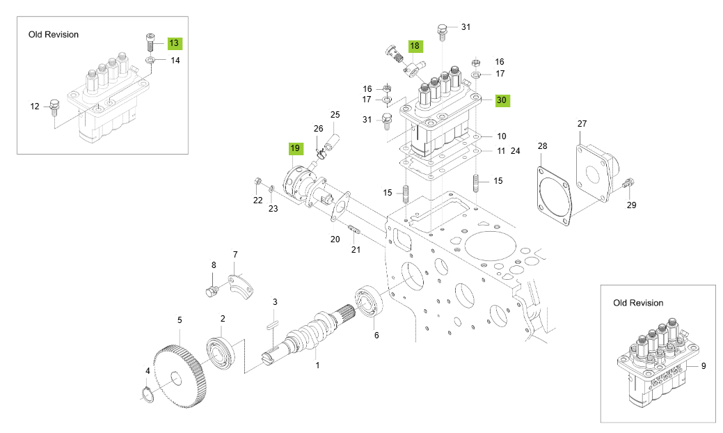 4B243LWS-E140-FUEL CAMSHAFT GROUP