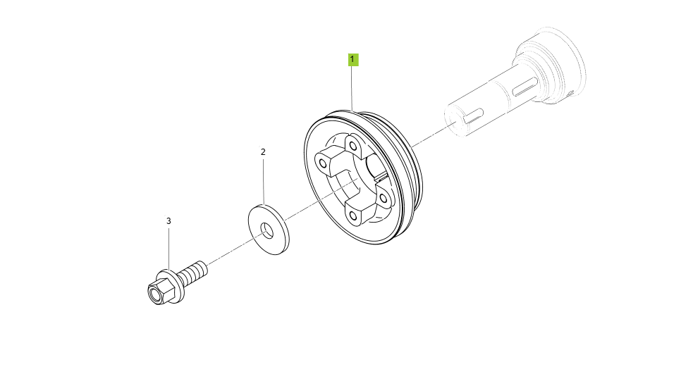 EH1-G127001-CRANK SHAFT FULLEY GROUP