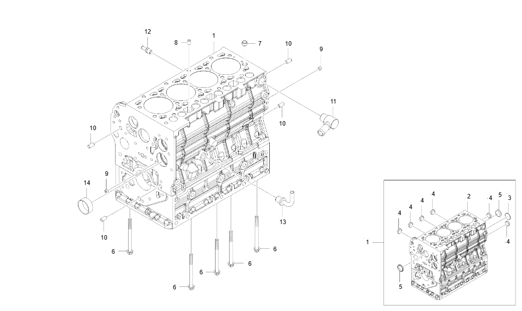 EH1-G111004-CYLINDER BLOCK GROUP