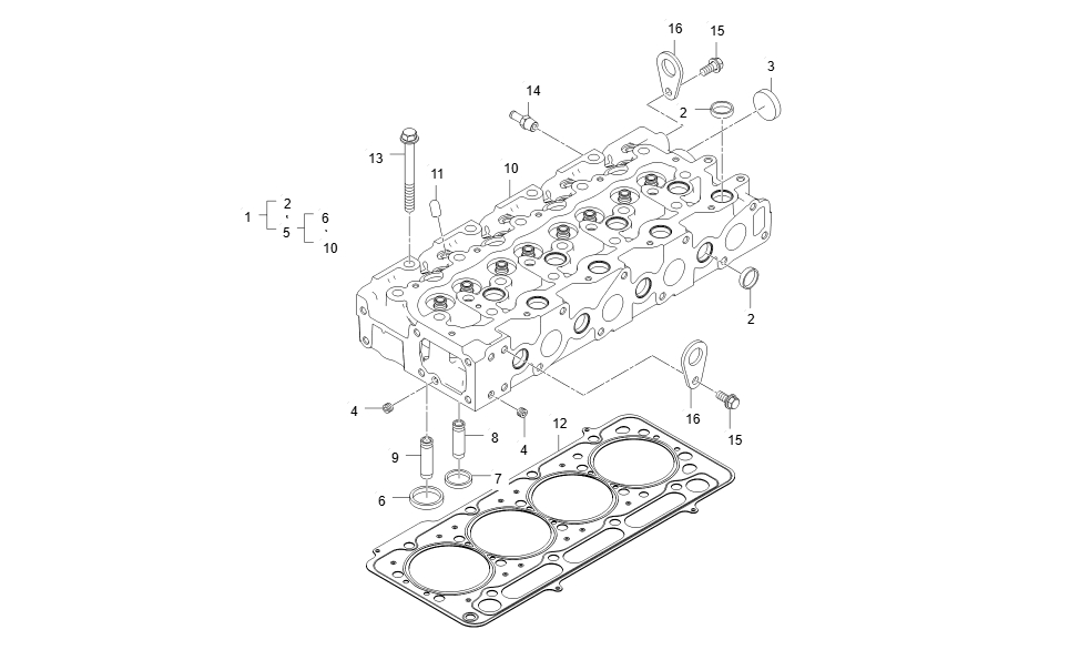 EH1-G113004-CYLINDER HEAD GROUP