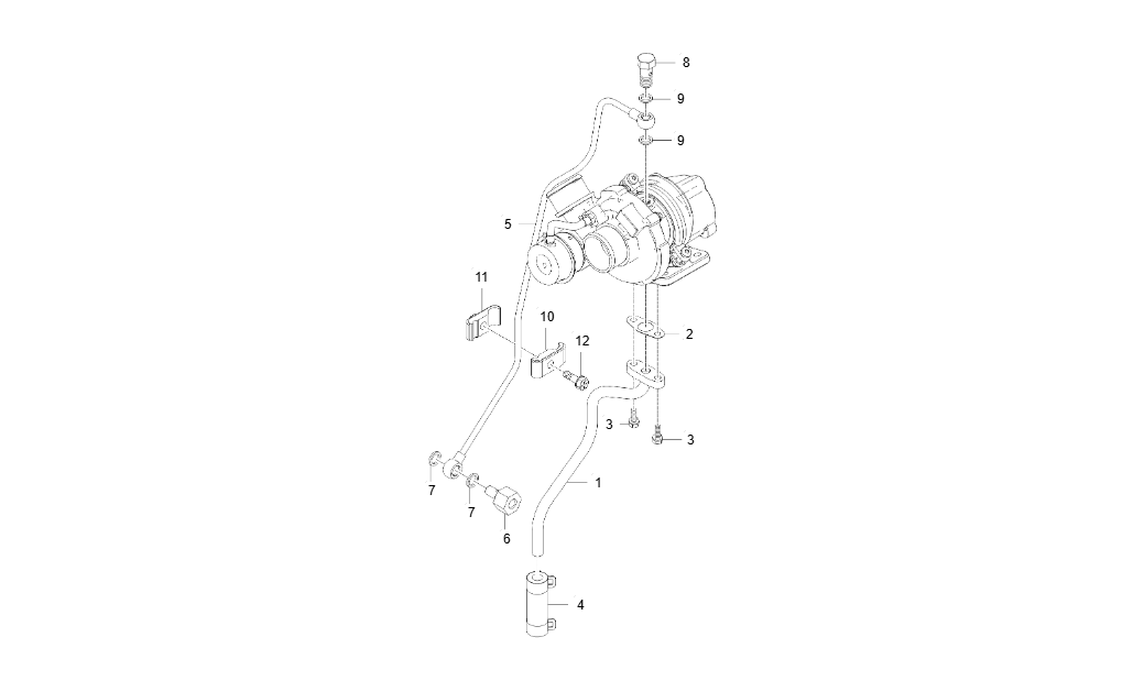EH1-G135002-TURBO PIPE GROUP
