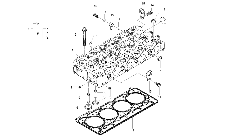 EH5-G113003-CYLINDER HEAD GROUP