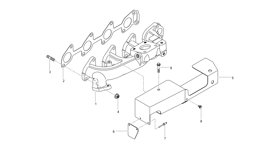 EH5-G133001-EXHAUST MANIFOLD GROUP