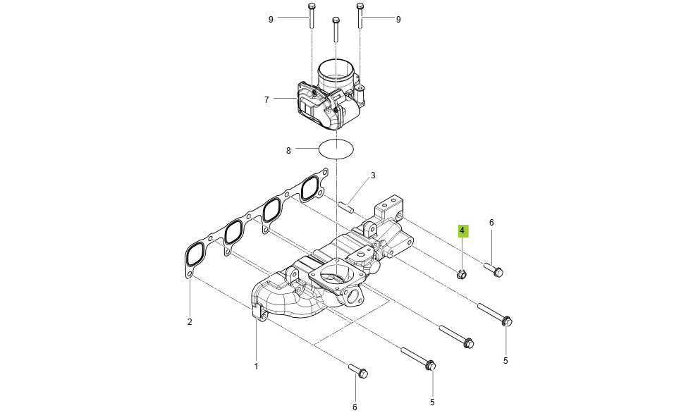 EH5-G131001-INTAKE MANIFOLD GROUP