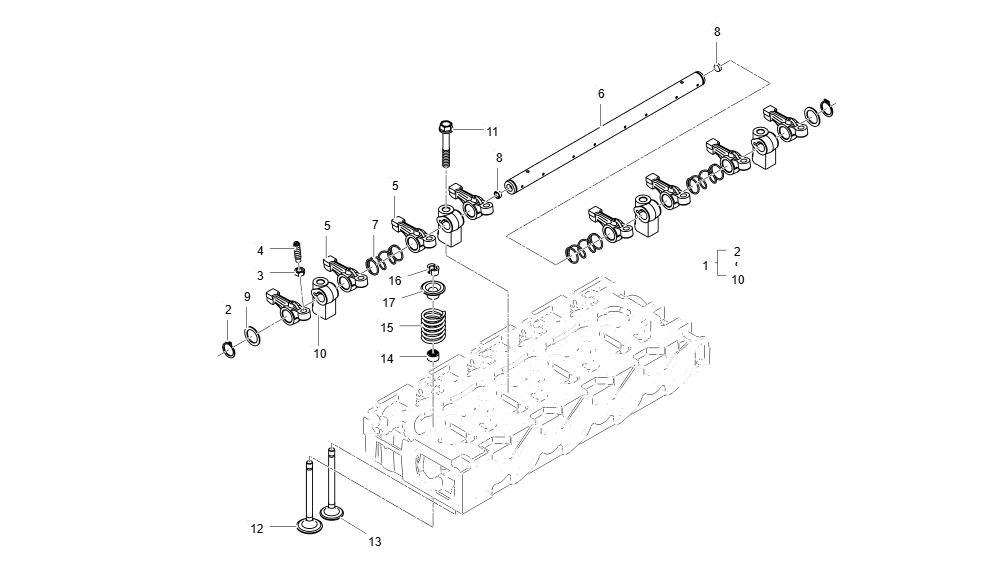 EH5-G125001-ROCKER ARM_VALVE GROUP